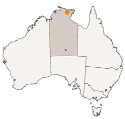 Ramingining aboriginal art location map